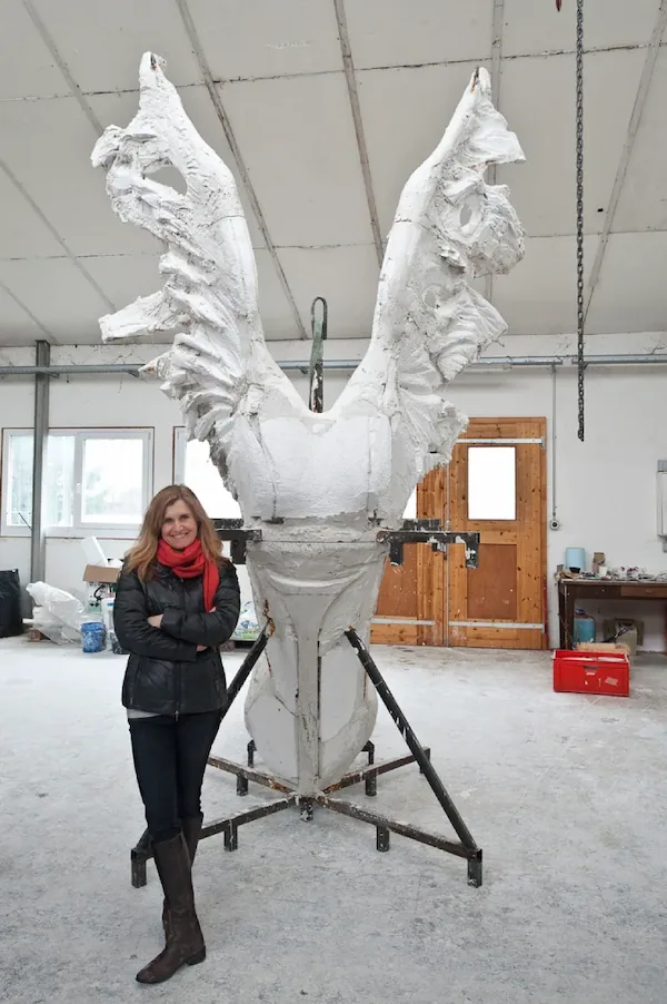 Fase di lavori in gesso