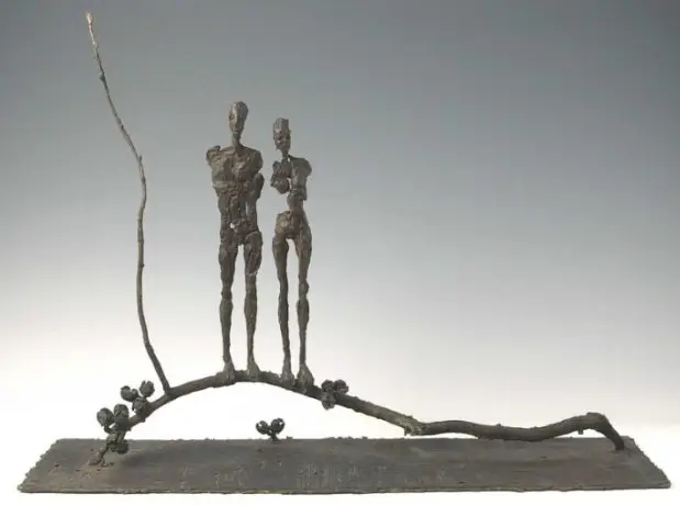 Scultura in bronzo: Adamo ed Eva